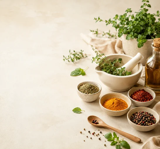 ادویه‌ها و گیاهان طبیعی ماهک